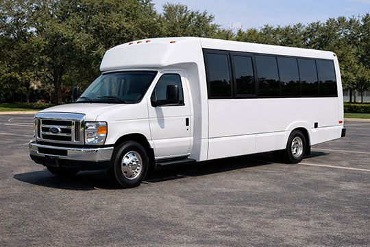 18-passenger minibus available for charter in Palm Beach Gardens, FL
